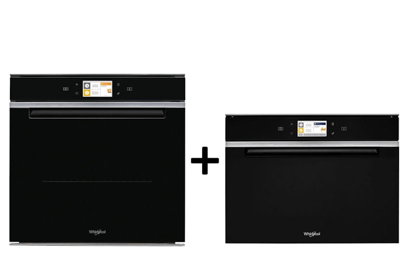 Whirlpool 40L 2800W Built-in Combination Microwave Dark Grey & Whirlpool Built-in Electric Single Oven Bundle