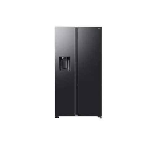Samsung Series 6, Plumbed American Fridge Freezer -Black Steel | RS70F64KEFEU