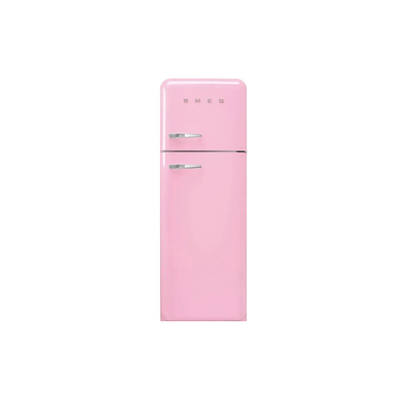 Smeg Right Hand Hinge 70/30 Fridge Freezer – Pink | FAB30RPK5