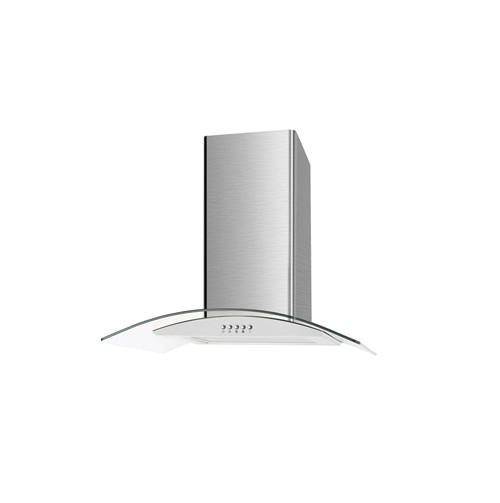 Cata 70cm Curved Glass Chimney Hood – Stainless Steel || UBSCG70SS