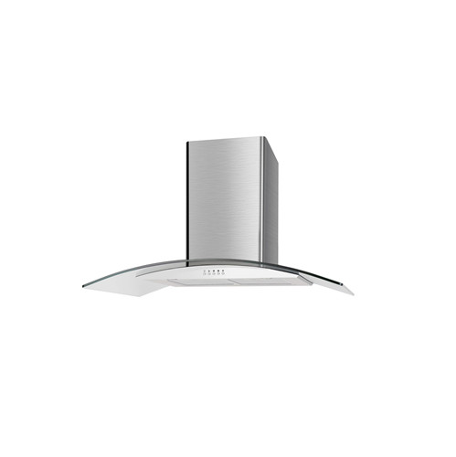 Cata 90cm Curved Glass Chimney Hood – Stainless Steel || UBSCG90SS