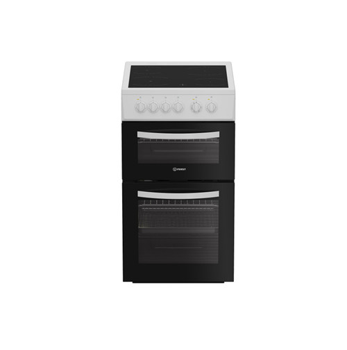 Indesit 50cm Electric Cooker with Ceramic Hob – White | ITE5VMW