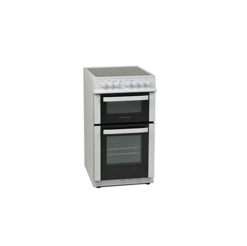 NordMende 50cm Ceramic Top Twin Cavity Electric Cooker | CTEC52WH- White