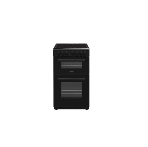 Nordmende 50cm Twin Cavity Electric Cooker with Ceramic Hob – Black | CTEC53BK