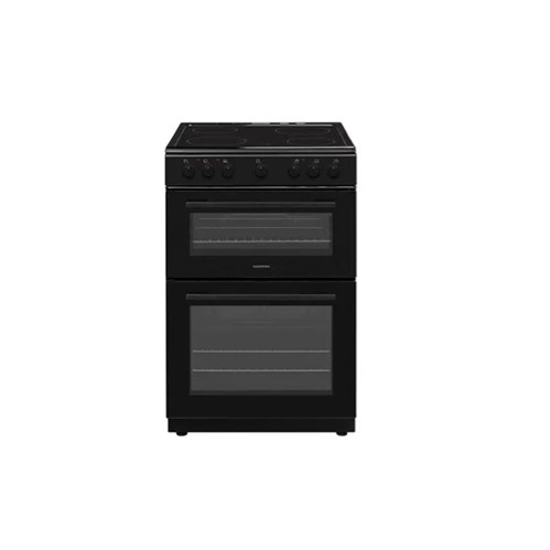 Nordmende 60cm Twin Cavity Electric Cooker with Ceramic Hob – Black | CTEC63BK