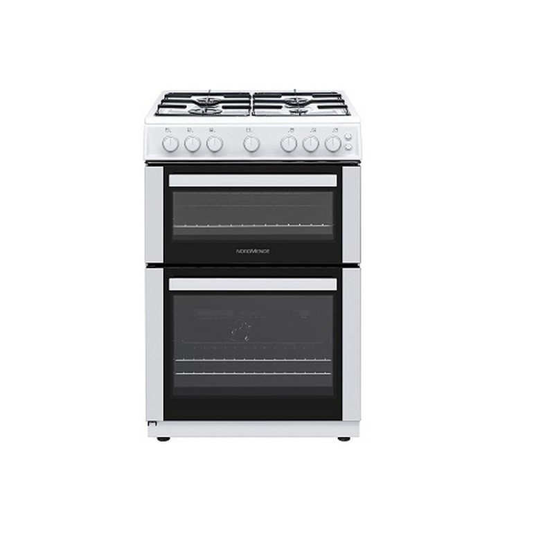 Nordmende 60cm LPG Twin Cavity Cooker –  White | CTG62LPGWH