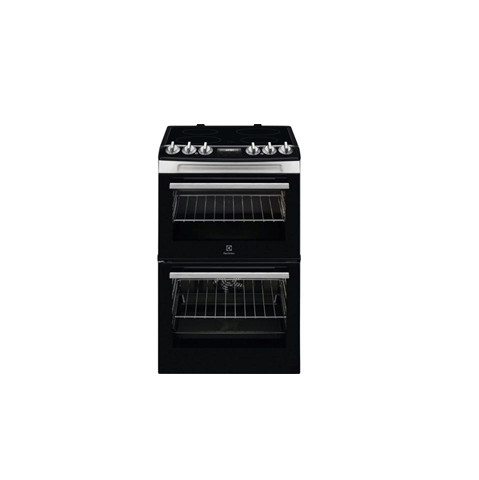 Electrolux 55cm Freestanding Electric Cooker with Ceramic Hob – Steel | LKR555100X