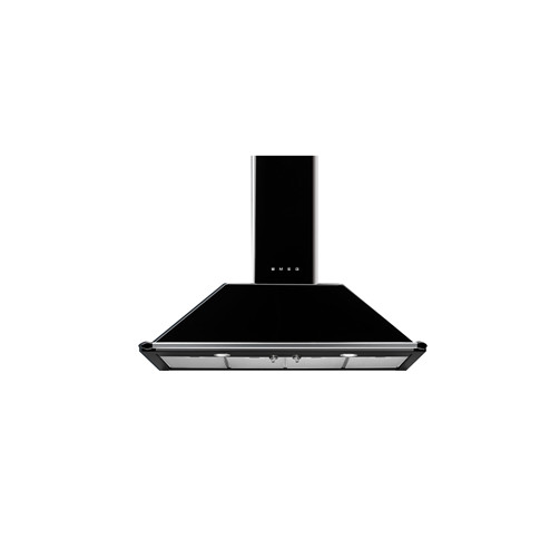 Smeg Black Stainless Steel Chimney Cooker hood110cm | KT110BL