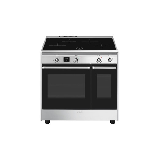 Smeg Concert 90cm Double Cavity Induction Cooker – Stainless Steel – CX92IM
