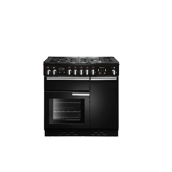 Rangemaster PROP90DFFGB/C Professional Plus 90cm Dual Fuel Range Cooker Black