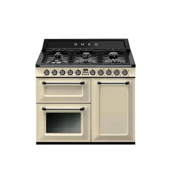 Smeg TR103P Victoria Dual Fuel Range Cooker – Cream