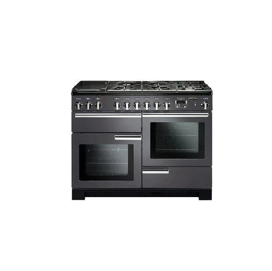 Rangemaster PDL110DFFSL/C Professional Deluxe Dual Fuel 110 Range Cooker Slate Chrome