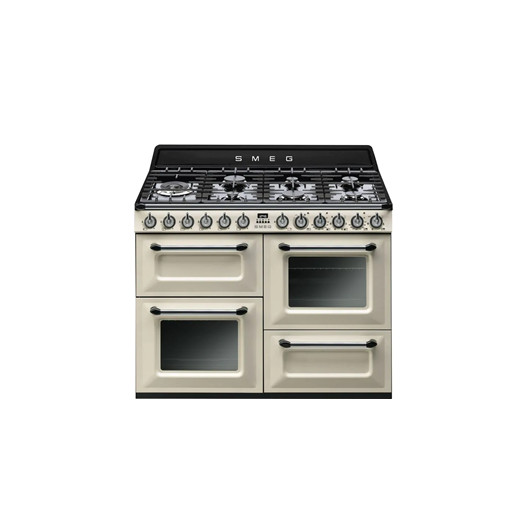 Smeg Victoria Dual Fuel Range Cooker Cream in Cream | TR4110P1