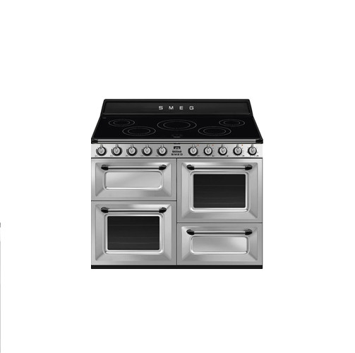 Smeg TR4110IX2 110cm Victoria Stainless Steel Four Cavity Traditional Range Cooker with Induction Hob