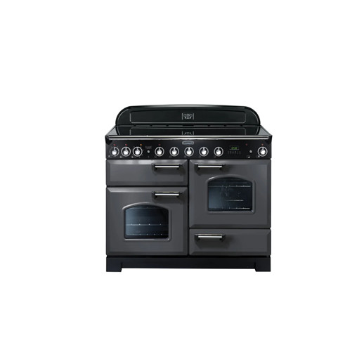 Rangemaster CDL110EISL/C Classic Deluxe 110cm Electric Induction Range Cooker- Slate/Chrome
