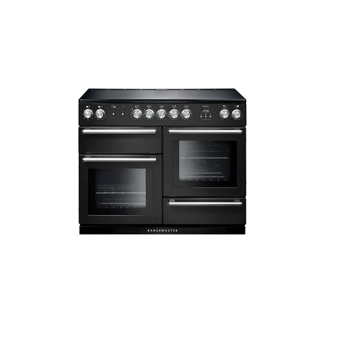 Rangemaster Nexus 110cm Electric Induction Range Cooker – Charcoal Black/Chrome