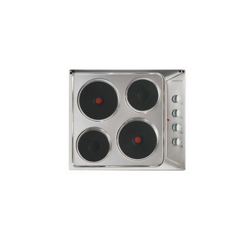 NordMende 60cm 4 Zones Built-In Solid Plate Hob – Stainless Steel | HE62IX