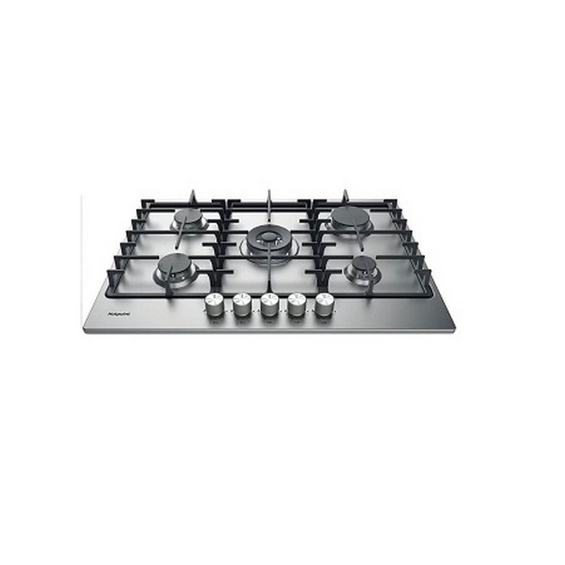 HOTPOINT 75Ccm 5 Ring Gas Hob – Stainless Steel