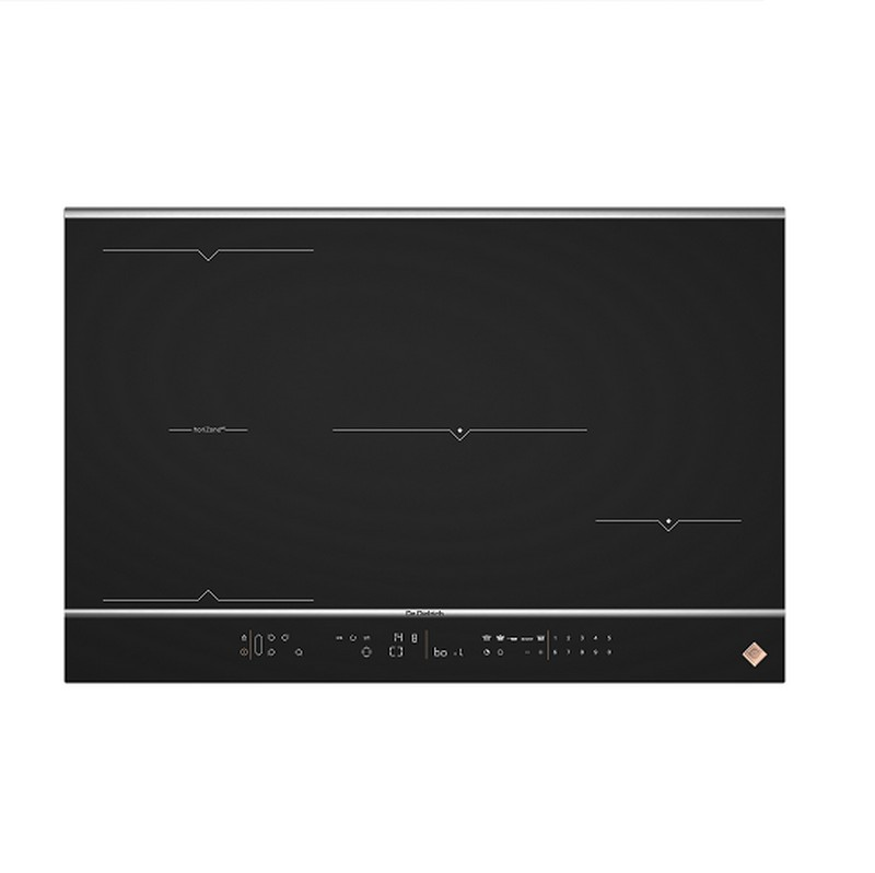 De Dietrich 80cm 4 Zone Induction Hob Slide System 8 Functions – Black