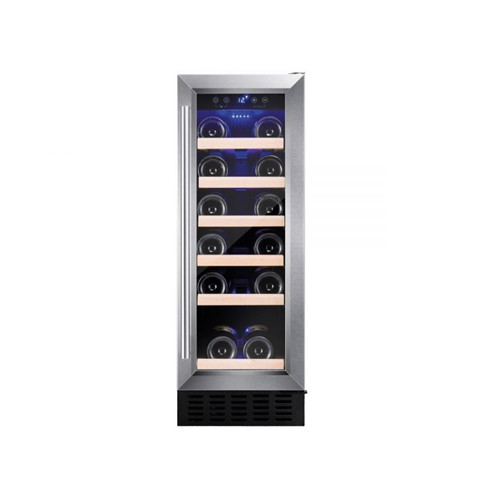 Amica 30cm Freestanding Undercounter Stainless Steel Wine Cooler