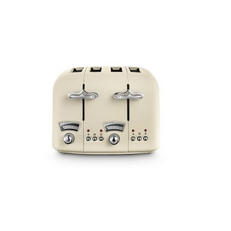 DeLonghi Argento Flora 4 Slice Toaster – Beige