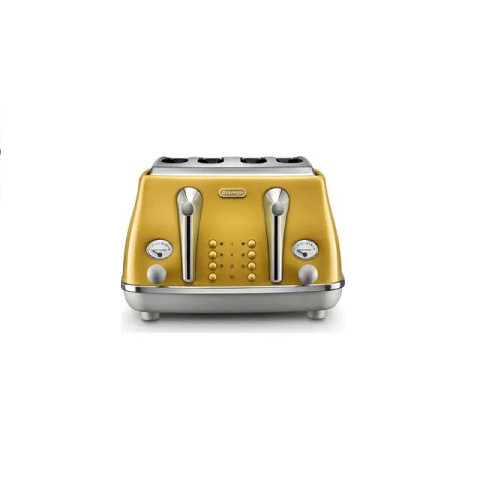 DELONGHI Icona Capitals  4-Slice Toaster – Yellow
