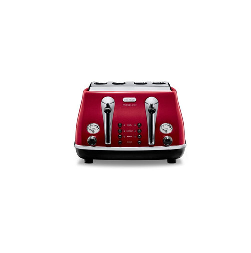 DELONGHI Micalite 4-Slice Toaster – Red