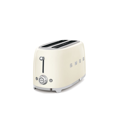 Smeg 50’s Style 4 Slice, 2 Long Slot Toaster Gloss – Cream