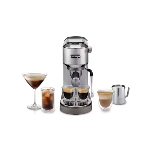 De’Longhi Dedica Duo Espresso Coffee Machine | EC890.M | Stainless Steel