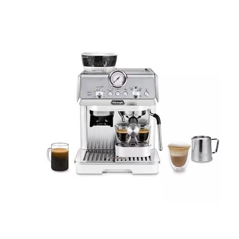 DeLonghi La Specialista Arte Compact Manual Bean to Cup Coffee Machine – White | EC9155.WH