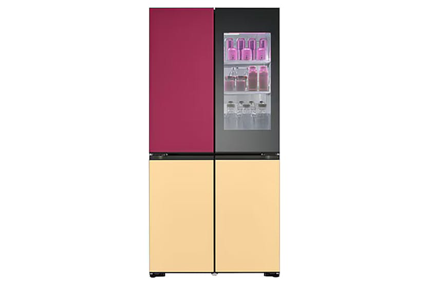 LG MoodUP Colour Changing LED Multi-Door American Fridge Freezer | GMV960NNME