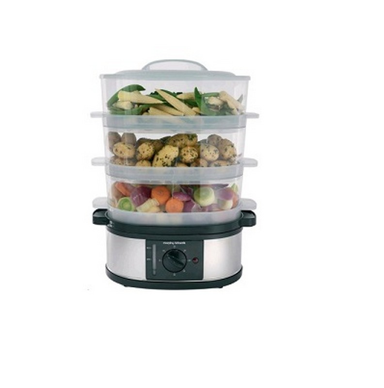 Morphy Richards 3 Tier Stainless Steel Steamer