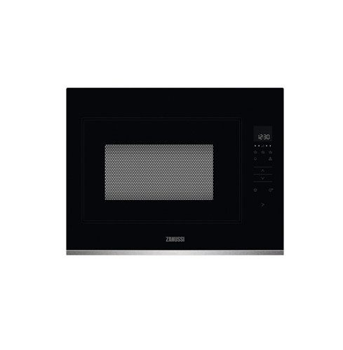 Zanussi Built In Microwave Black With Steel Trim | ZMBN4SX