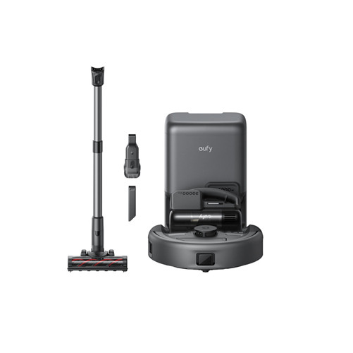 EUFY E20 3-in-1 Robot, Cordless & Handheld Vacuum Cleaner – Black & Grey | T2070G10