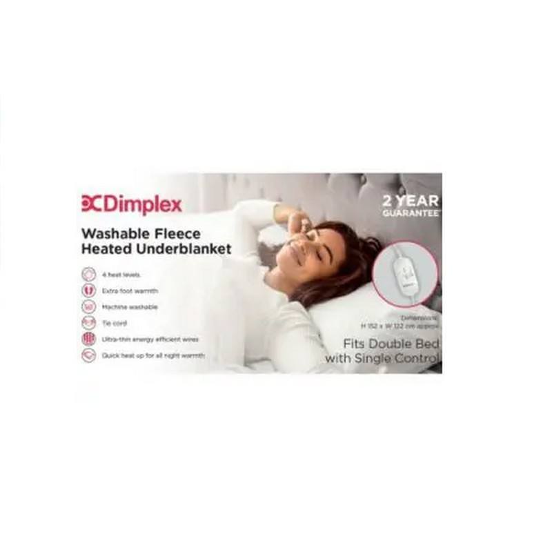 Dimplex Double Fleece Under Blanket – Single Control