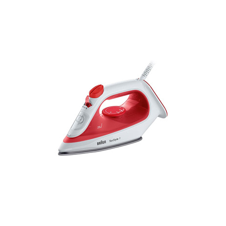 Braun TexStyle 1 Steam Iron – Red/white | SI 1019
