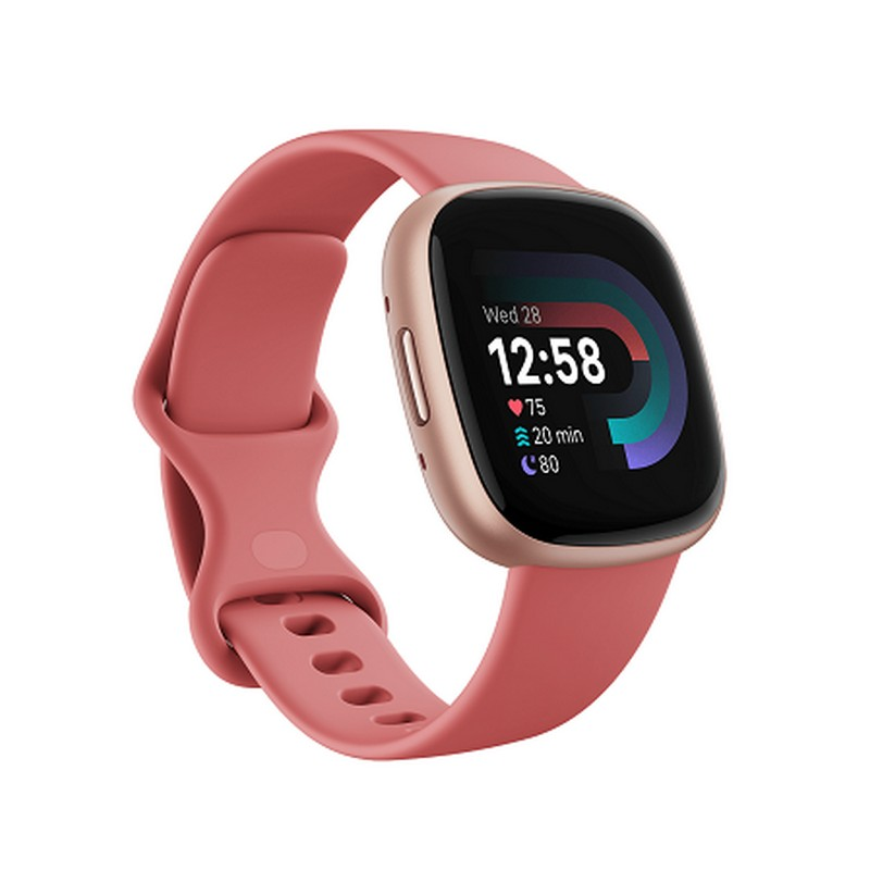 Fitbit Versa 4 Smartwatch | Pink Sand & Copper Rose