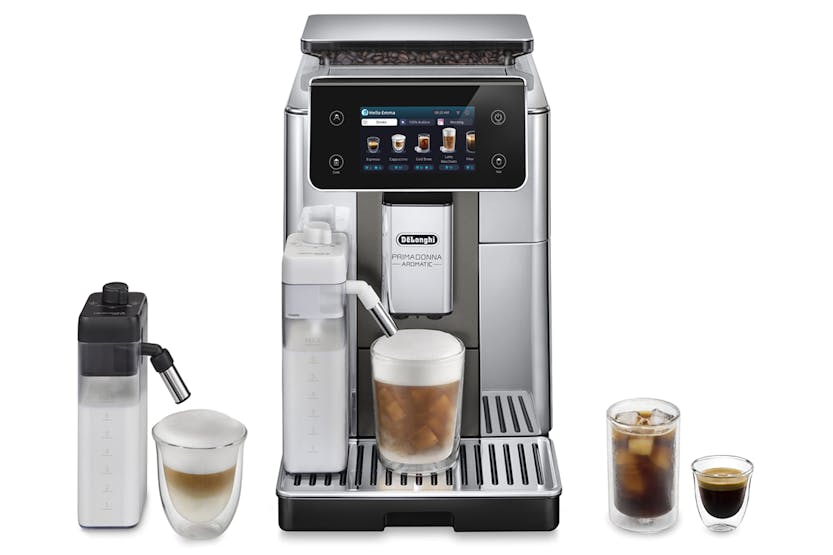 De'Longhi PrimaDonna Aromatic Automatic Bean-to-Cup Coffee Machine | ECAM630.75.TSM | Titanium