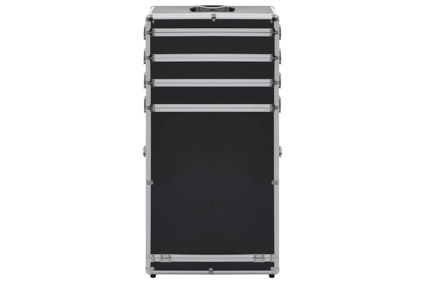 vidaXL 91812 Make-up Trolley Aluminium Black
