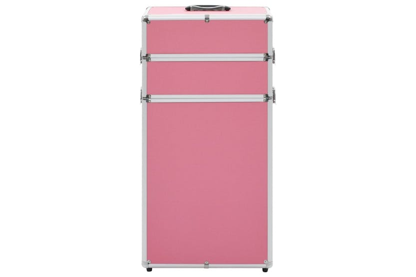vidaXL 91820 Make-up Trolley Aluminium Pink