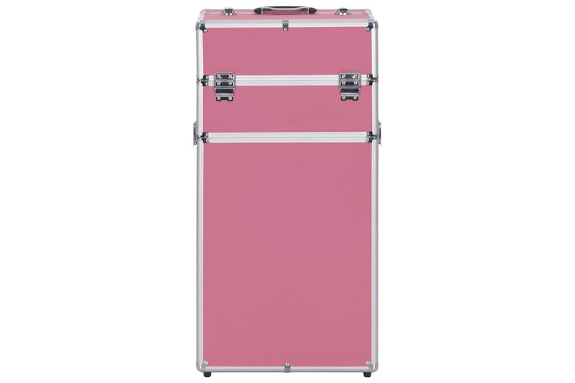 vidaXL 91823 Make-up Trolley Aluminium Pink