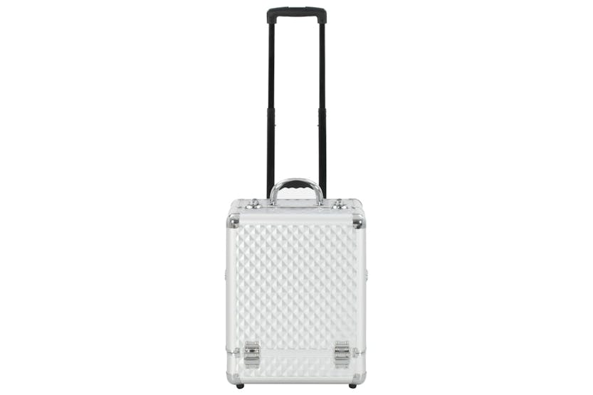 vidaXL 91825 Make-up Trolley 35x29x45cm Silver Aluminium