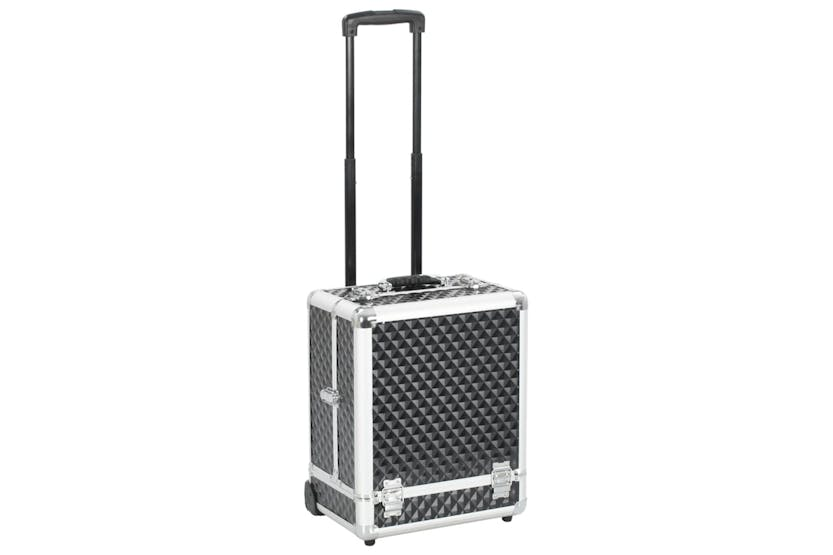 vidaXL 91826 Make-up Trolley 35x29x45cm Black Aluminium