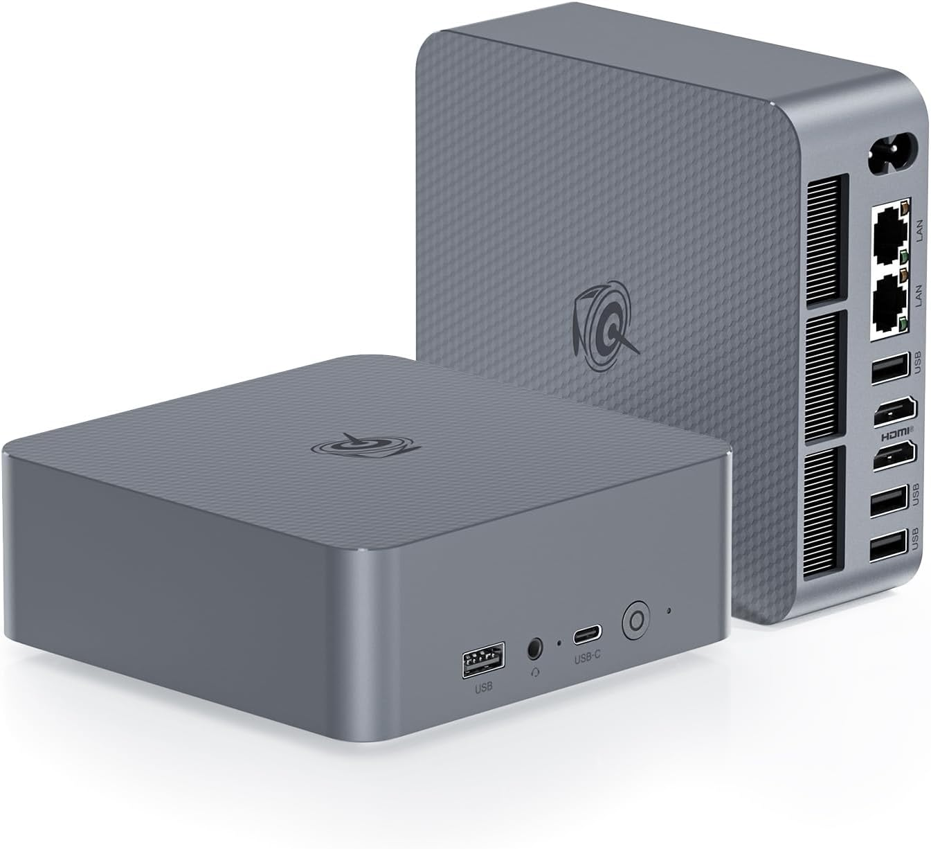 Beelink EQR6 Mini PC, AMD Ryzen 7 6800U (8C/16T, up to 4.7Ghz), 32G LPDDR5 500GB PCIe4.0 SSD Mini Computer, WiFi6, BT5.2, Dual HDMI, Dual 1000M LAN, USB3, Type-C