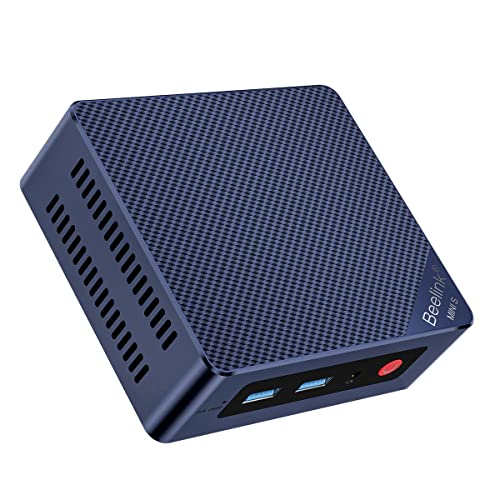 Beelink MINI-S12 Mini PC, 12th Gen Intel Alder Lake-N95 Processor (up to 3.40GHz) Mini Computer, 16GB RAM 500GB SSD Office Mini Desktop PC Windows 11 Home, Dual HDMI/WiFi 5/BT 4.2/RJ45 2.5G
