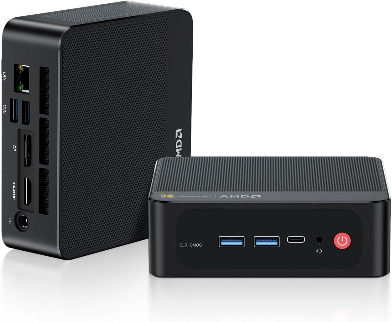 Beelink SER5 Mini PC, AMD Ryzen 5 5500U(6C/12T) bis zu 4.0GHz, Mini Computer Windows 11 Pro 16GB DDR4 RAM 500GB NVME SSD, Micro PC 4K@60Hz Triple Display, RJ45 2.5G/WiFi6/BT5.2