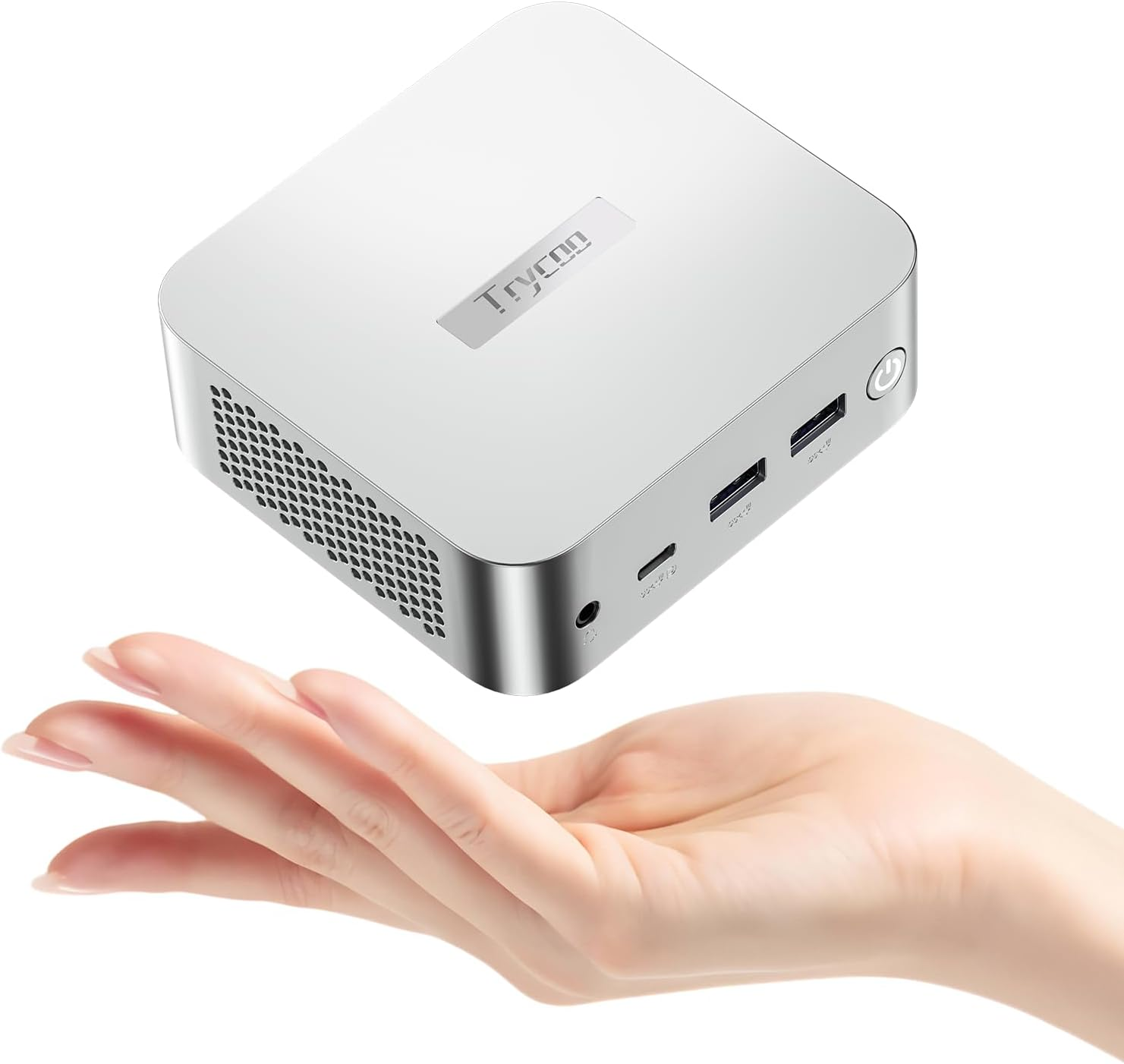 Trycoo WI-9 Mini PC N150(3.6GHz, beat N100/N97/N95), 16GB DDR4 RAM 512GB PCIe M.2 NVMe SSD,Mini Computer with 4K Triple Display/Type C/WiFi 5/BT4.2/RJ45 Ethernet