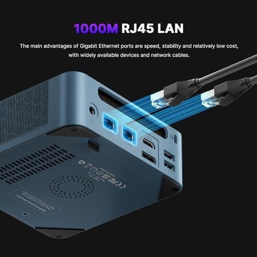 BOSGAME P2 Neo Mini PC, Intel Core i5-12450H Processor Mini Desktop PC,Up to 4.4 GHz,16GB DDR4 3200MHz | 512GB PCIe3.0 x4 SSD | WiFi 6 & BT5.2 | Dual LAN/HDMI/DP/USB-C, Triple Display Mini Computer