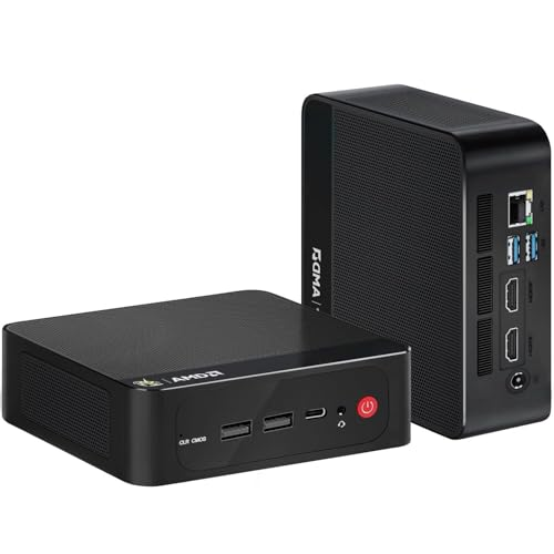 Beelink SER5 MAX Mini PC, AMD Ryzen 7 6800U(up to 4.7GHz 8C/16T), 24GB LPDDR5 500GB M.2 NVMe SSD Mini Computer Windows 11 Pro, 4K@60Hz Triple Display, WiFi6/BT5.2/RJ45 2.5G