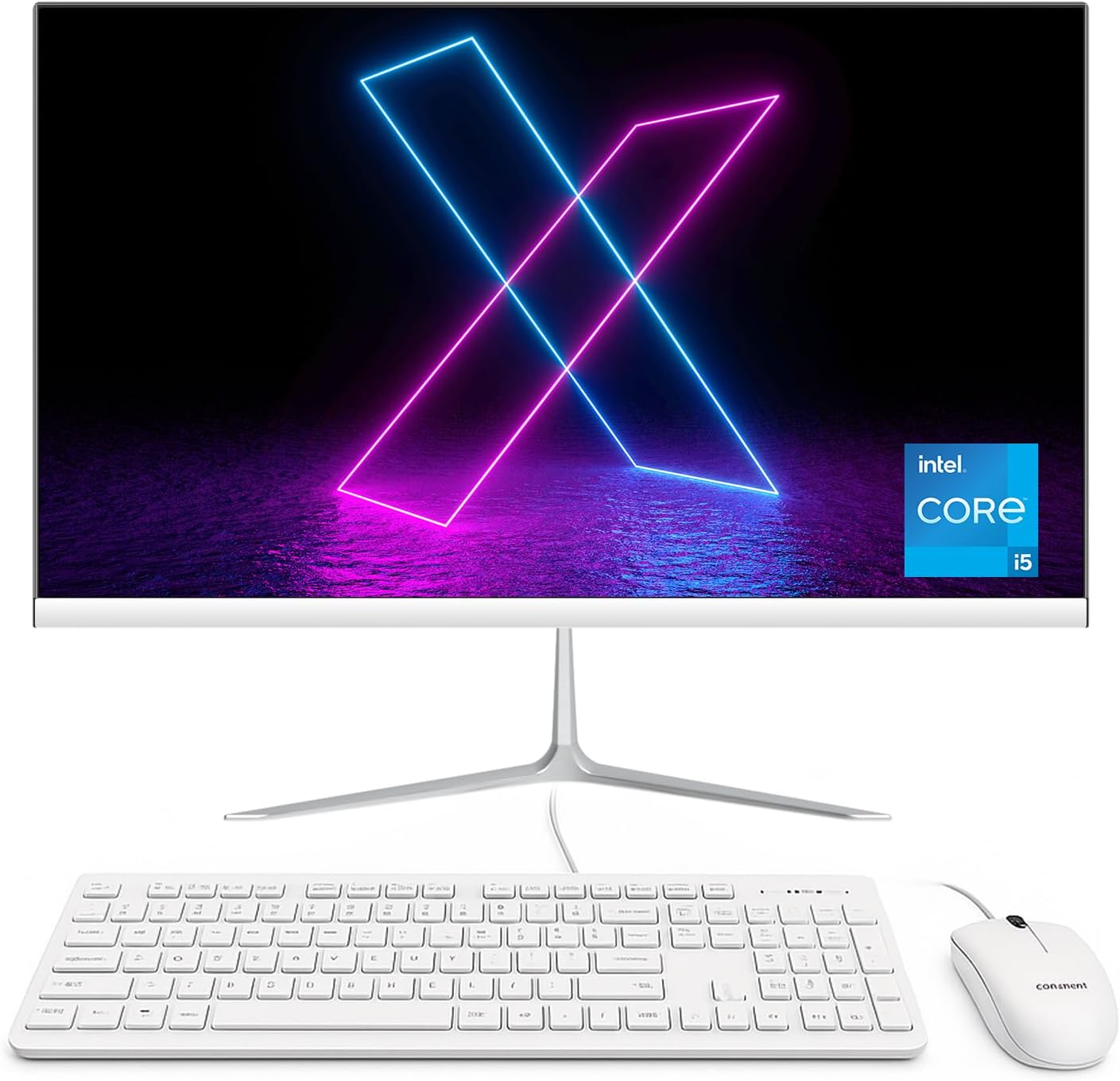 All-in-One, Intel Core i5-12450H, 16GB LPDDR4 RAM, 256GB SSD, 23.8" Display FHD IPS, 1920 * 1080, Wi-Fi 6, 2W Integrated Audio, Windows 11, Non-Touch, White